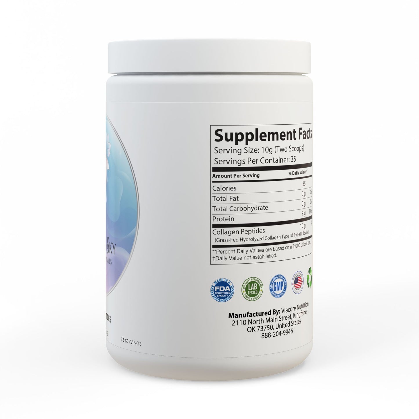Collagen Peptides Type I & III Supplement (350g, 12.3oz)