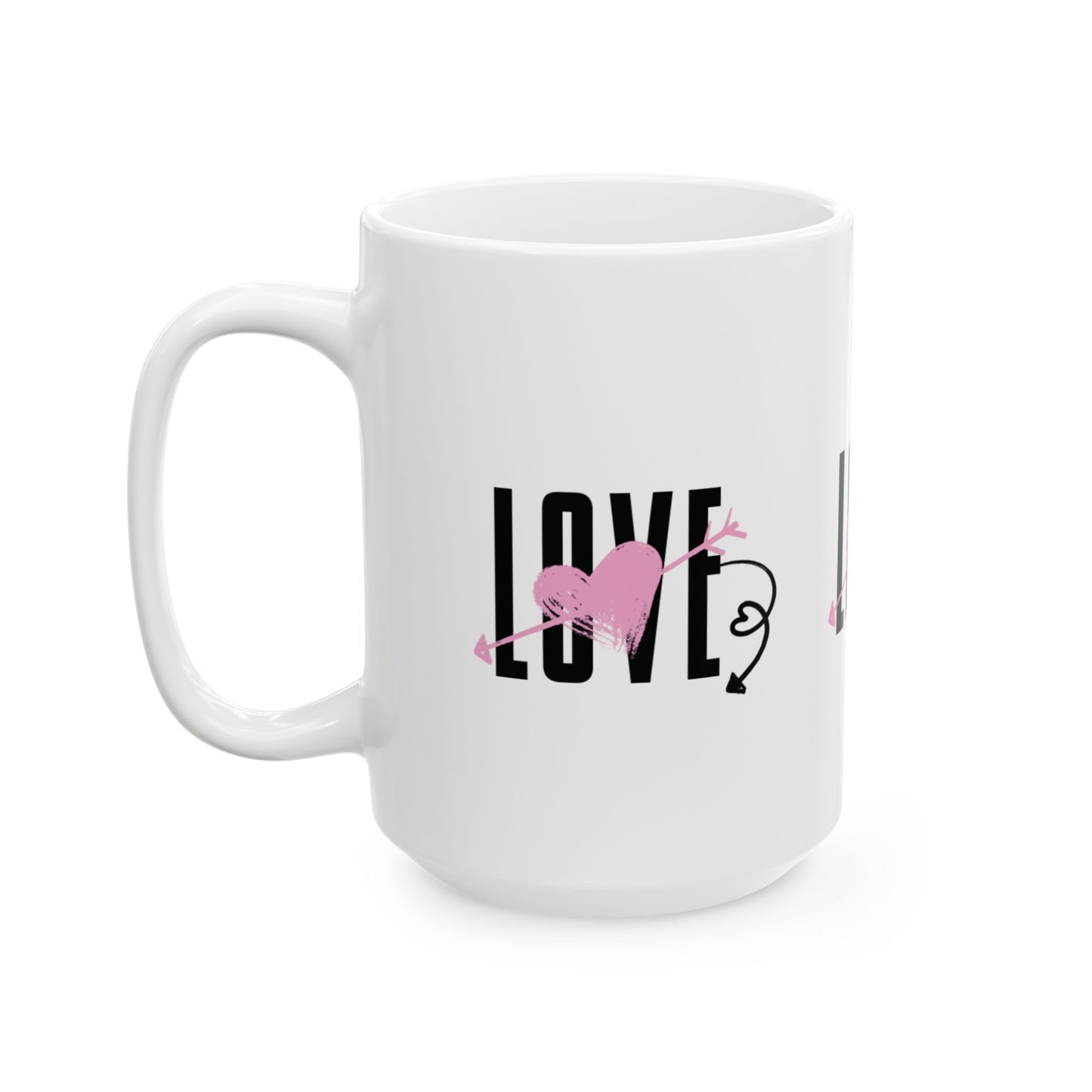 LOVE Ceramic Mug, (11oz, 15oz)