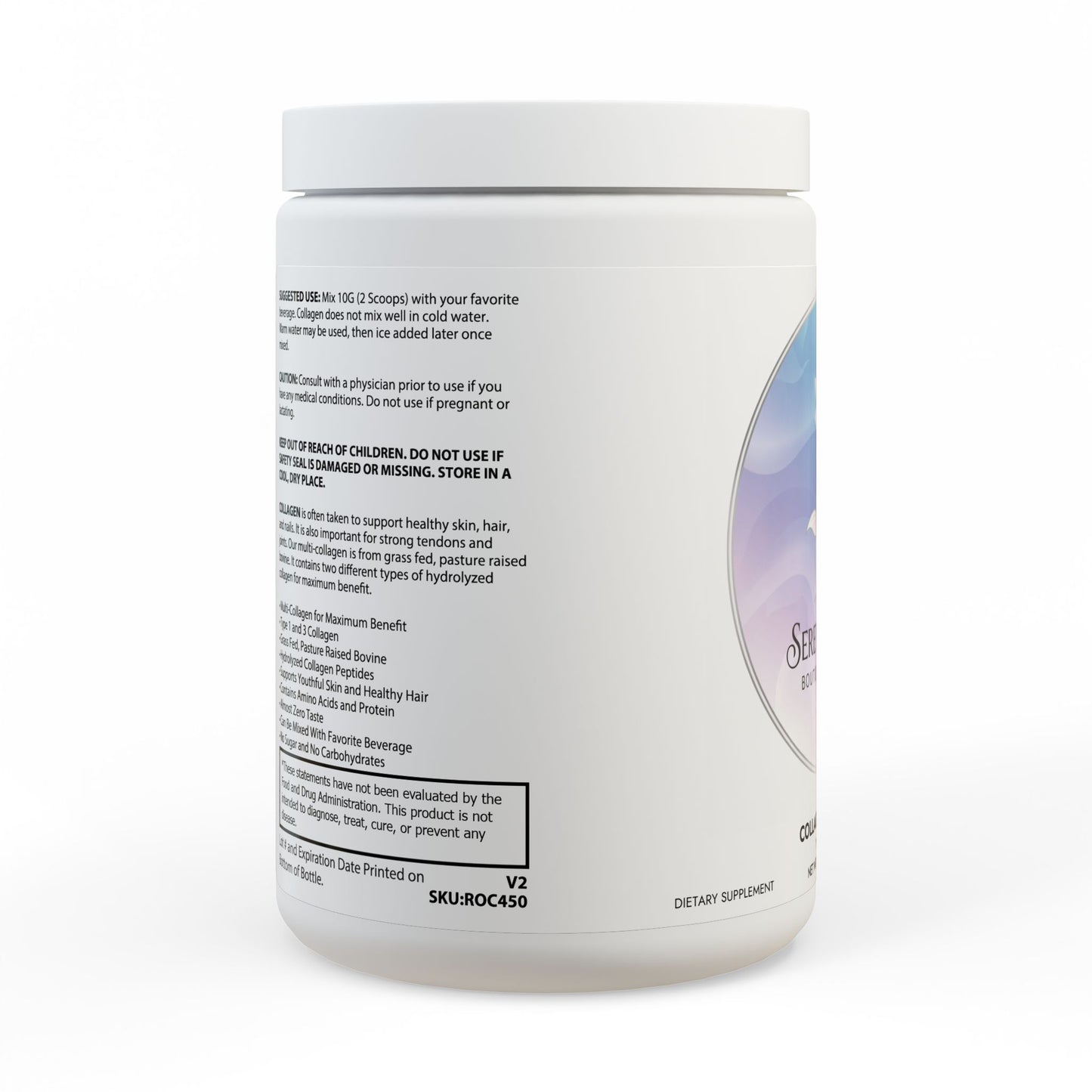 Collagen Peptides Type I & III Supplement (350g, 12.3oz)