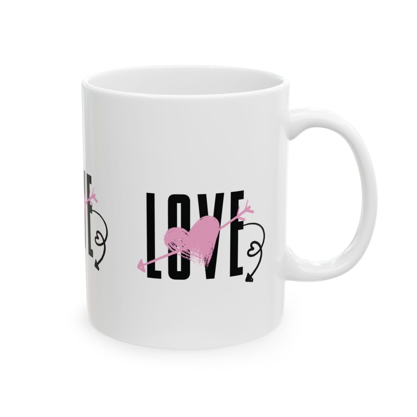 LOVE Ceramic Mug, (11oz, 15oz)