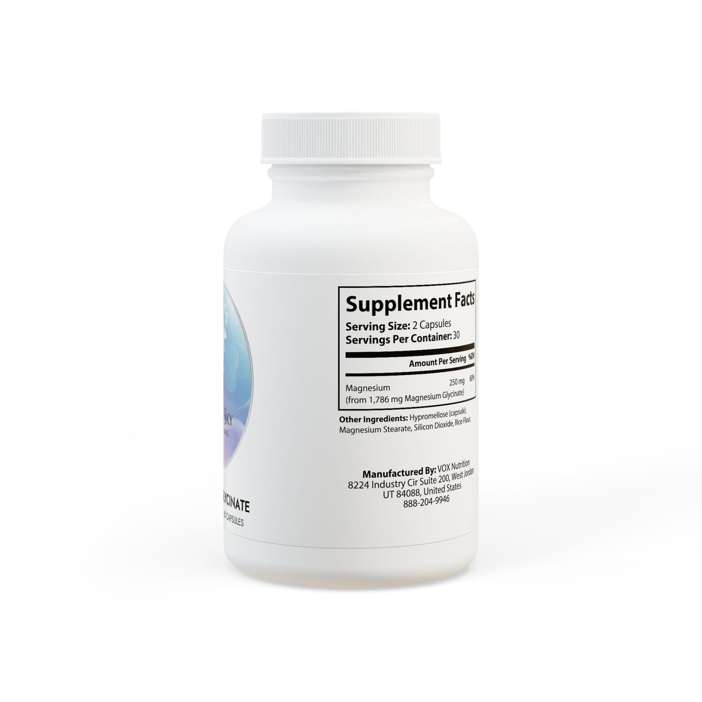 Magnesium Glycinate Supplement (60 Capsules)