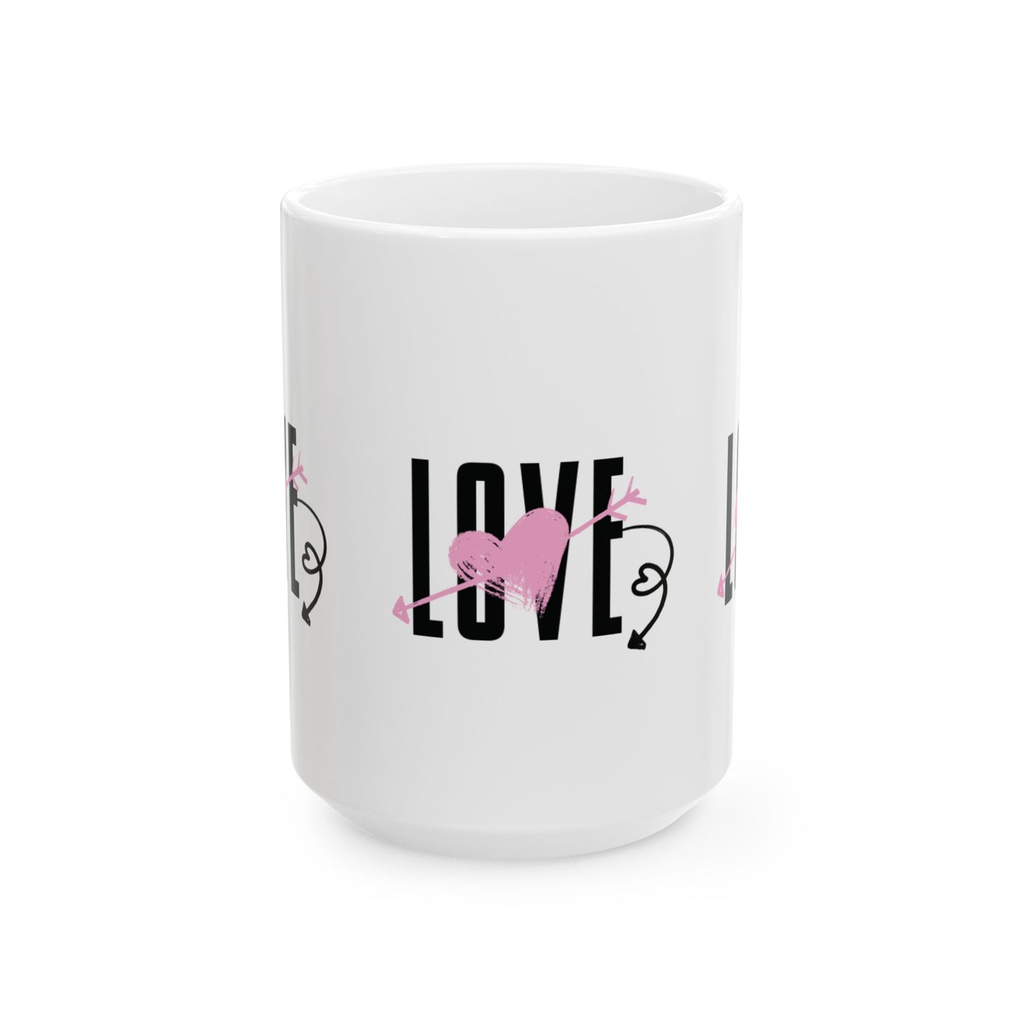 LOVE Ceramic Mug, (11oz, 15oz)