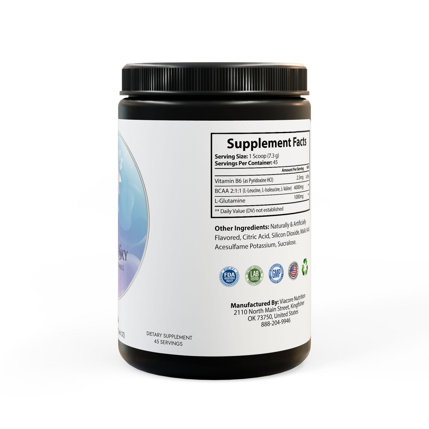BCAA Supplement, Watermelon (325g, 11.46oz, 45 servings)