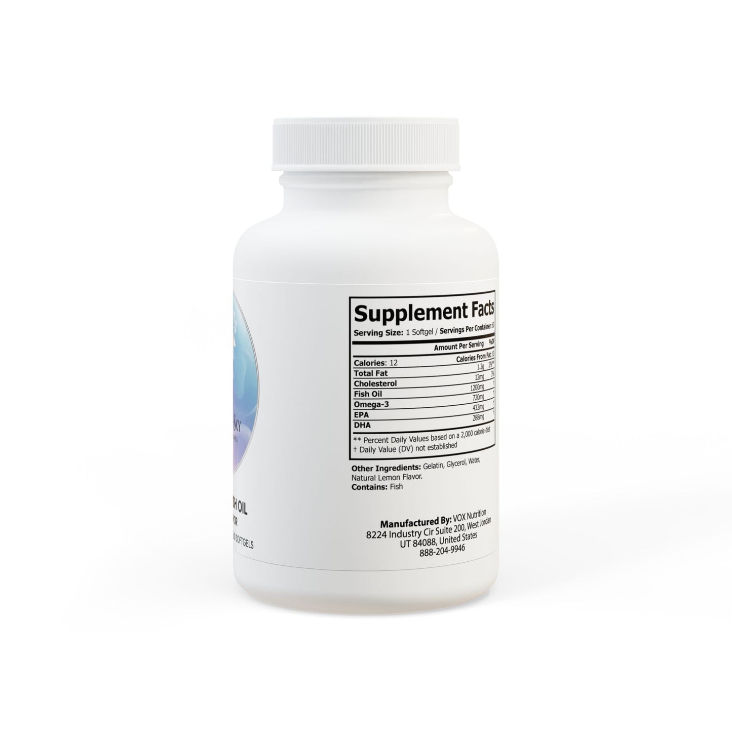 Omega 3 Fish Oil Supplement (60 Softgels)
