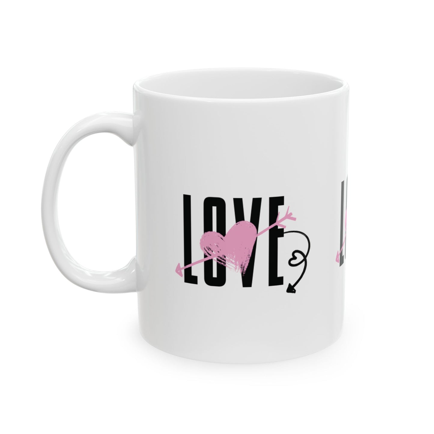 LOVE Ceramic Mug, (11oz, 15oz)