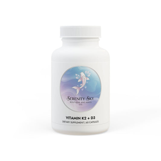 Vitamin K2 + D3 Supplement (60 Capsules)
