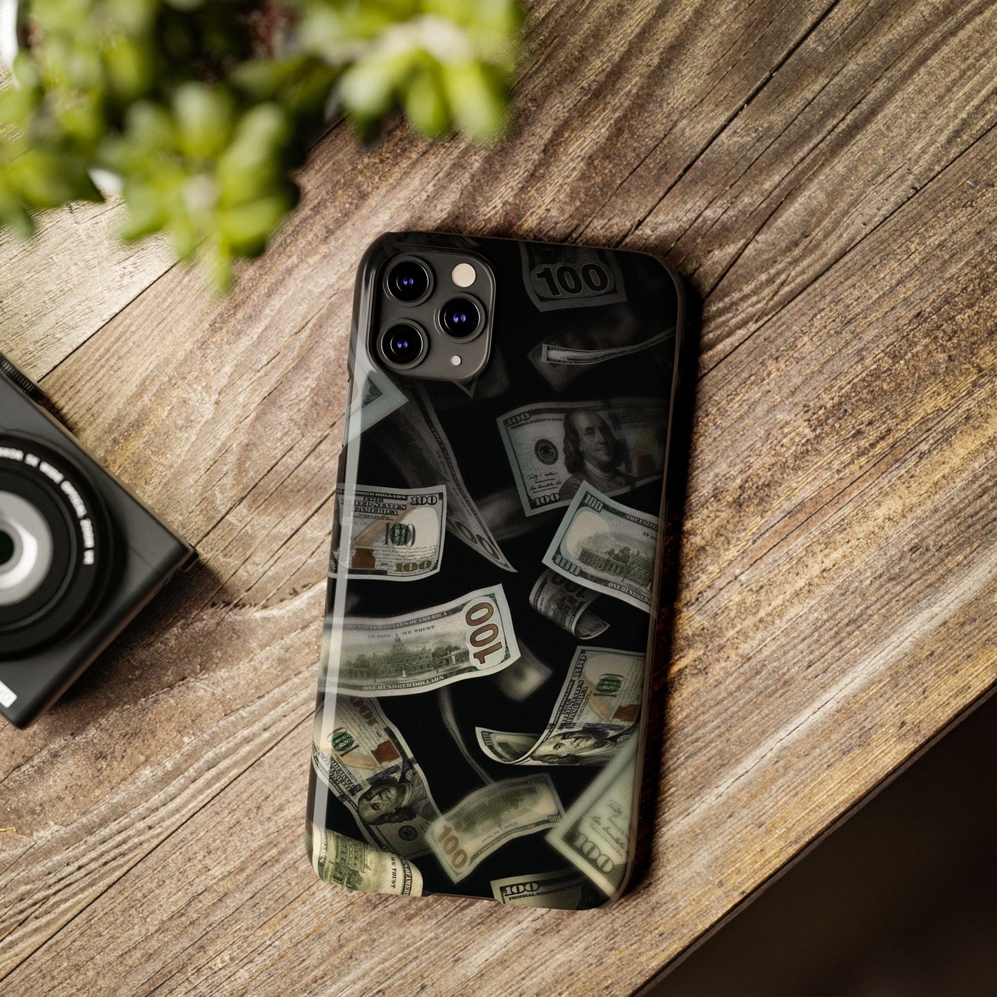 Raining money Slim iPhone Case