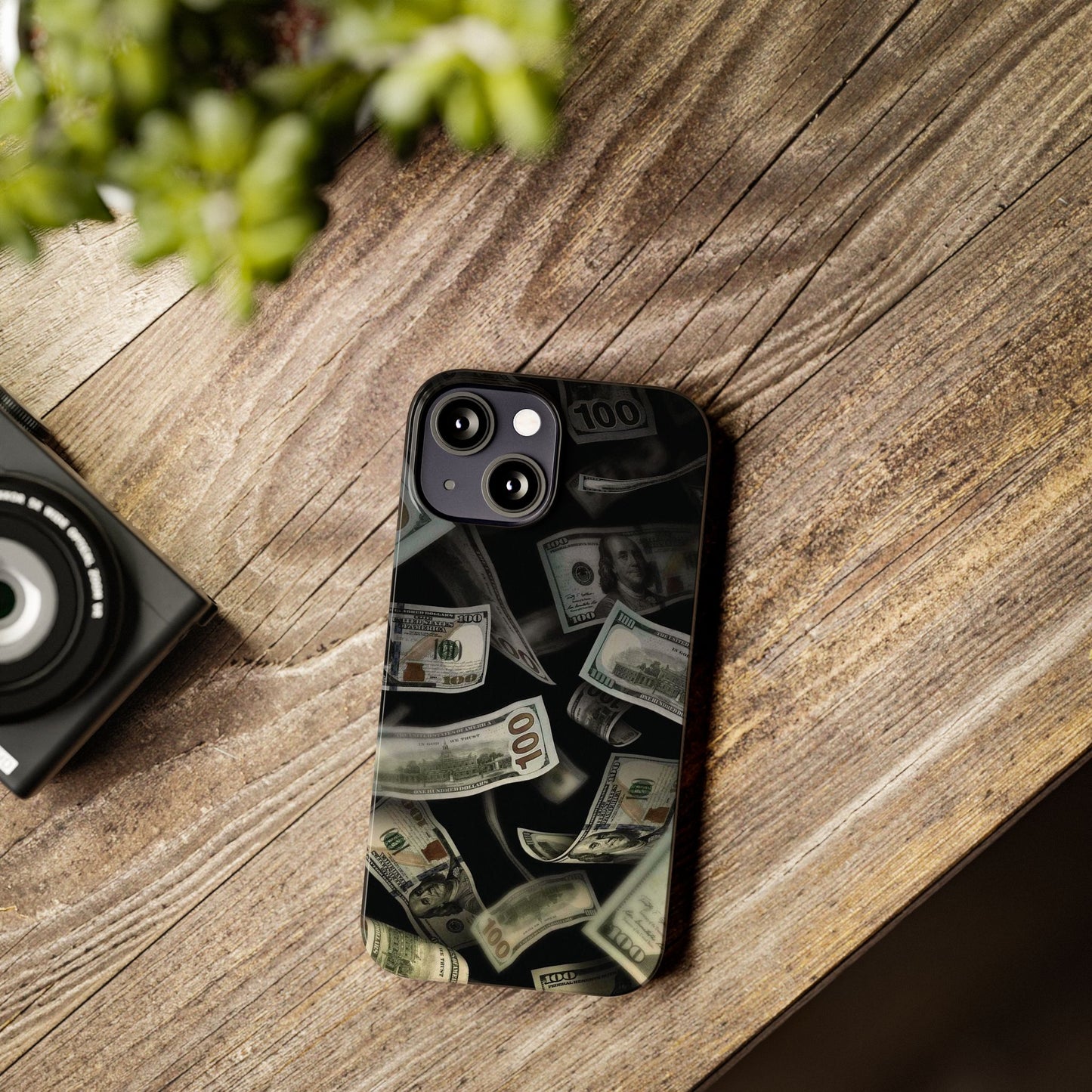 Raining money Slim iPhone Case