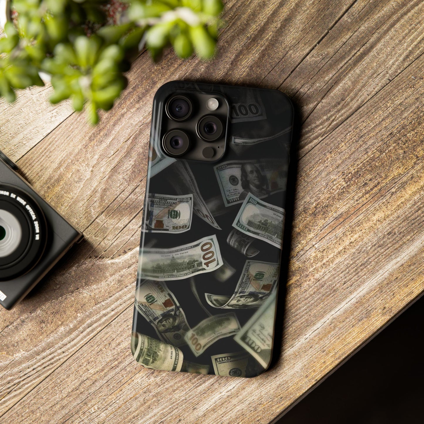 Raining money Slim iPhone Case