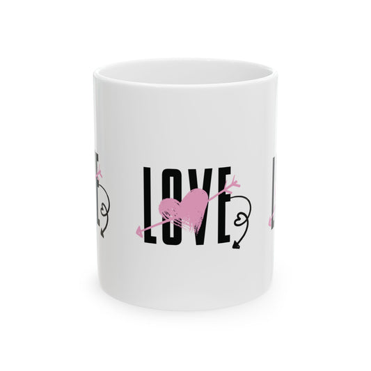 LOVE Ceramic Mug, (11oz, 15oz)