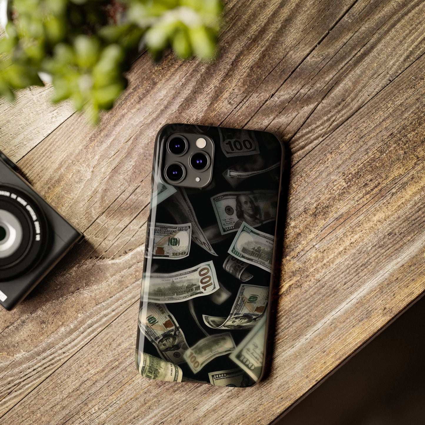 Raining money Slim iPhone Case