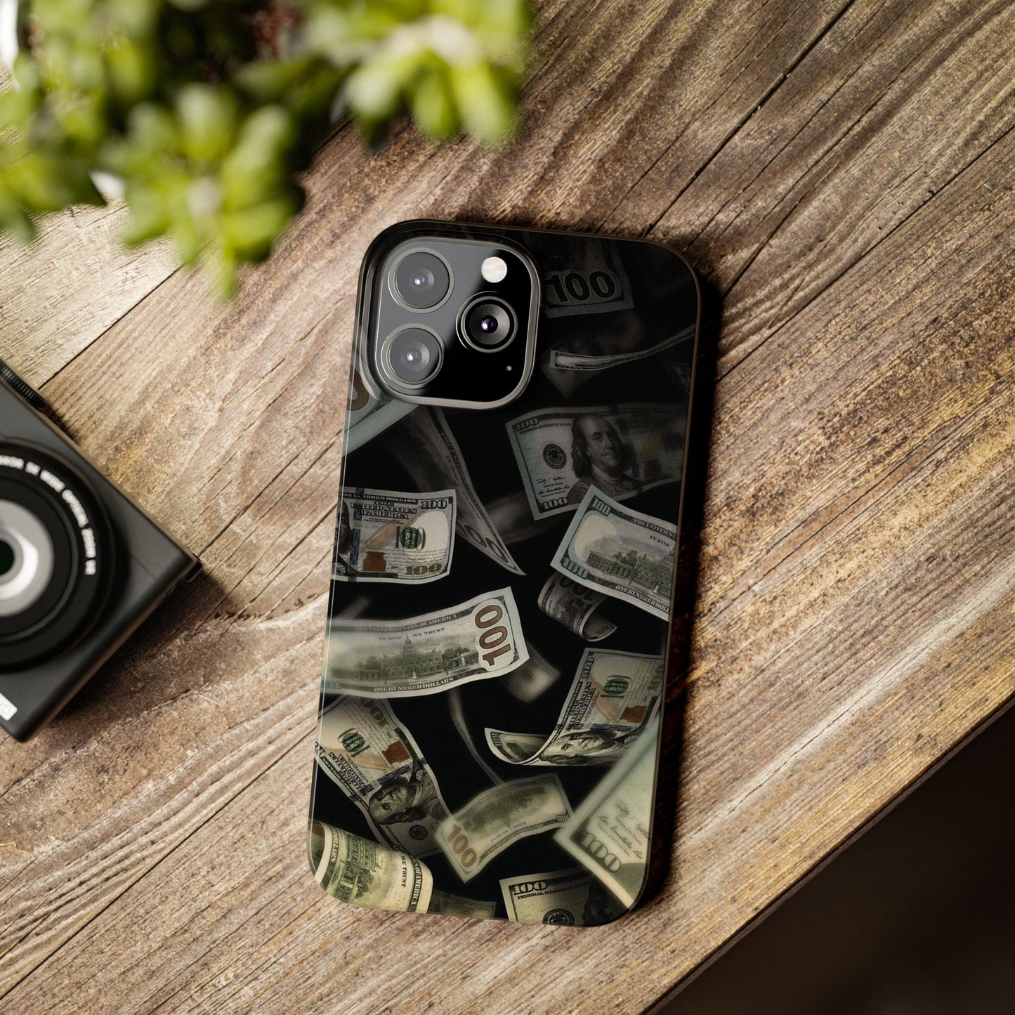 Raining money Slim iPhone Case