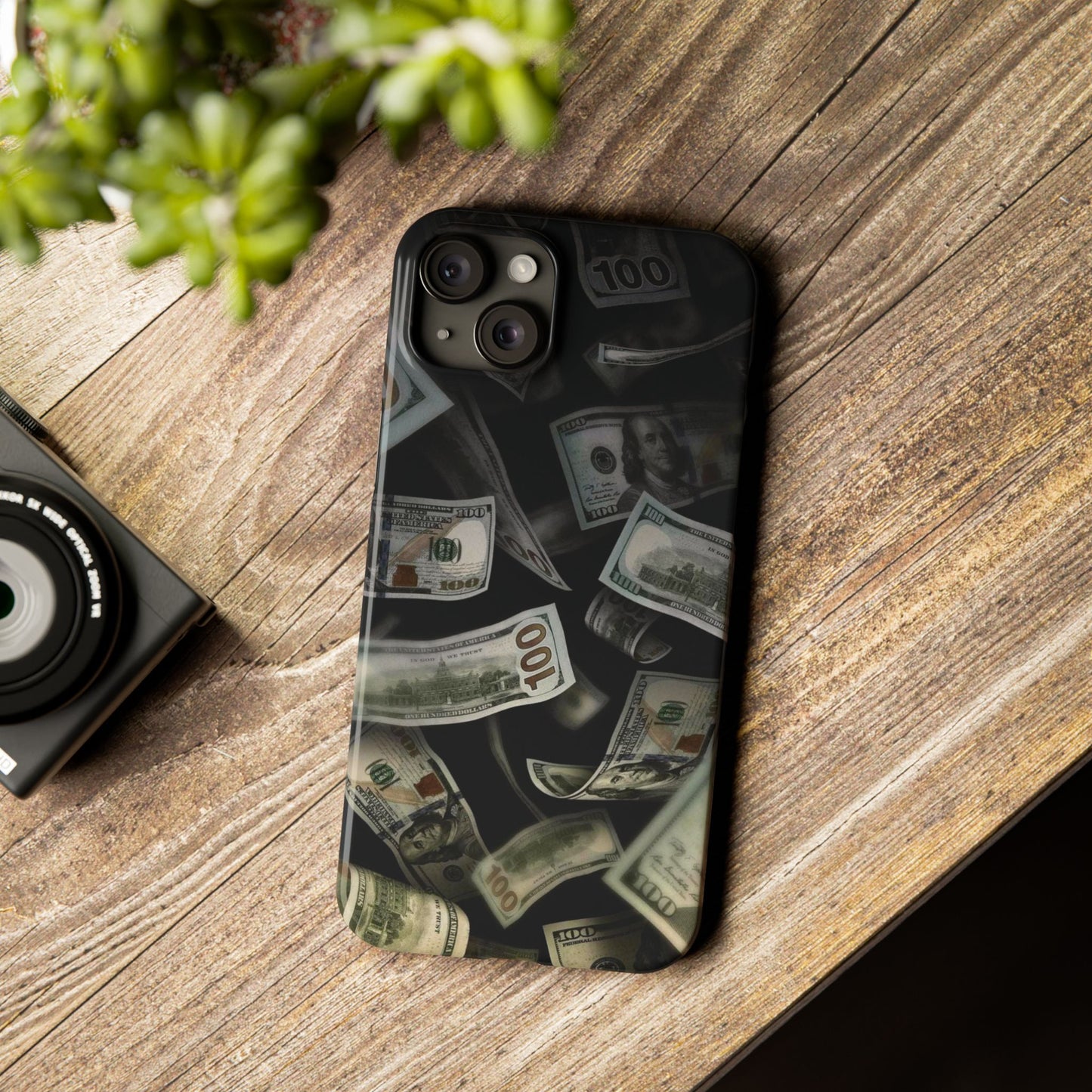 Raining money Slim iPhone Case