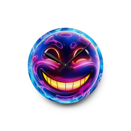Smiley Face Acrylic Wall Clock